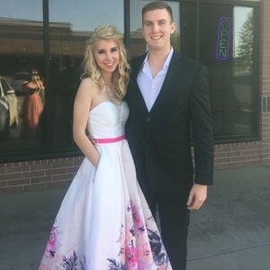 Floral Prom homecoming dress